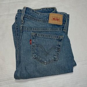 Levi Womens 3L 518 Super Low Boot Cut Light Wash Denim Jeans